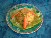 Bunte Paprika-Hähnchen-Pfanne mit Reis - Rezept