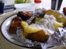 Grillflügelchen mit Grillkartoffel - Rezept