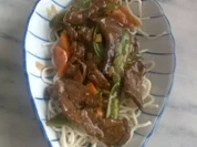 Rezept: Chinesische Bratnudeln mit Rindfleisch Chinesische Bratnudeln mit Rindfleisch - Rezept