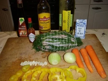 Kaltgebeizter Putenrollbraten im Dillmantel - Rezept - Bild Nr. 4