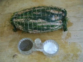 Kaltgebeizter Putenrollbraten im Dillmantel - Rezept - Bild Nr. 7