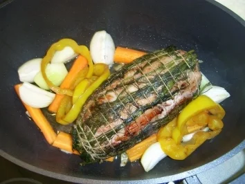 Kaltgebeizter Putenrollbraten im Dillmantel - Rezept - Bild Nr. 9