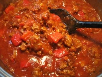 Penne mit sehr scharfem Hackfleisch - Rezept - Bild Nr. 6