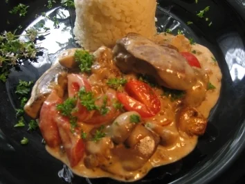 Hühnerleber in Madeira - Rezept