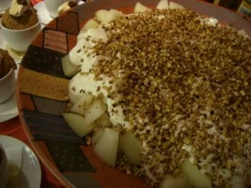 Melone mit Honigjoghurt - Rezept