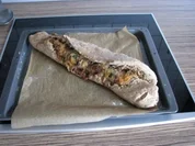 "BROT" Tomaten-Mozzarella-Sonnenblumen-Baguette - Rezept