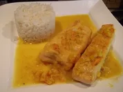 Lachsfilets in Orangen-Weißwein-Sauce - Rezept