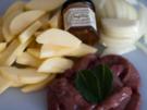 Leber mit Apfel und Zwiebel - Rezept