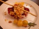 Ziegenkäse auf Radicchio an warmer Orangensoße - Rezept