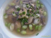 Klare Champignonsuppe - Rezept