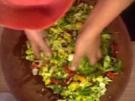 Salat mit Korianderdressing - Rezept