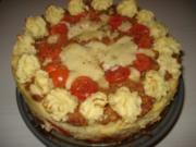 Hackfleisch – Tomaten – Paprika – Mozzarella - Torte - Rezept