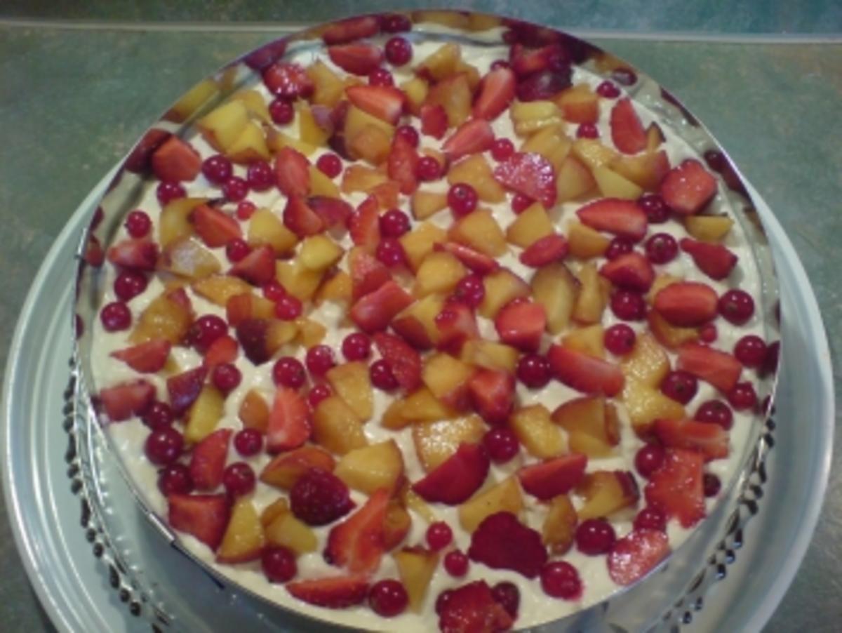 Früchte-Torte mit weißer Schokocreme - Rezept - Bild Nr. 2