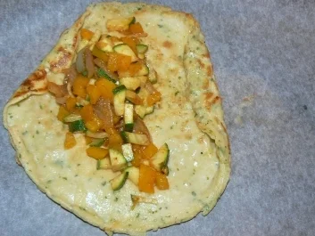 Rezept: Gemüsepfannkuchen Bild Nr. 6 Gemüsepfannkuchen - Rezept - Bild Nr. 6