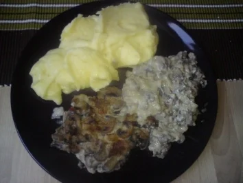 Überbackene Jägerschnitzel - Rezept