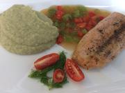 Lachsfilet mit Paprikafond und Fenchelpüree - Rezept - Bild Nr. 2