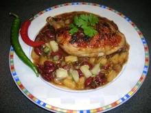 Hähnchenkeulen "Barbados" - Rezept