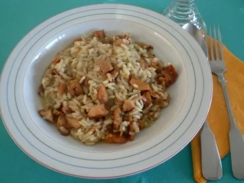 Risotto mit Pfifferlingen - Rezept