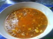 Mais-Suppe mit Hack - Rezept