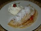 süßer Vanillepfannkuchen mit Erdbeeren - Rezept