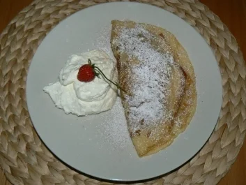 süßer Vanillepfannkuchen mit Erdbeeren - Rezept - Bild Nr. 4