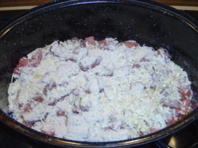 Schlemmertopf mit Schwein Gulasch und Zwiebelsuppe - Rezept mit Bild ...