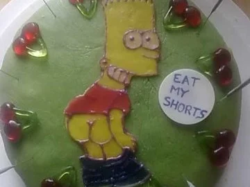 Bart Simpson`s  eat my short`s  -  Torte - Rezept - Bild Nr. 3
