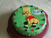 Bart Simpson`s  eat my short`s  -  Torte - Rezept