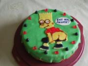 Bart Simpson`s  eat my short`s  -  Torte - Rezept