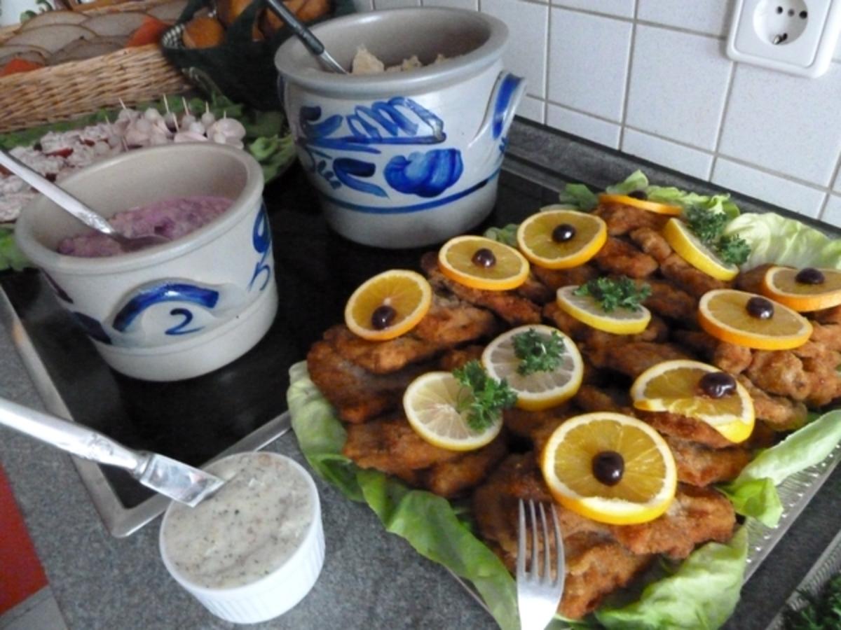 Nostalgisches Kaltes Buffet, 60.er Jahre: Schnitzelplatte - Rezept - Bild Nr. 2013