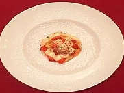 Erdbeer-Rhabarber-Salat mit Vanillesoße - Rezept