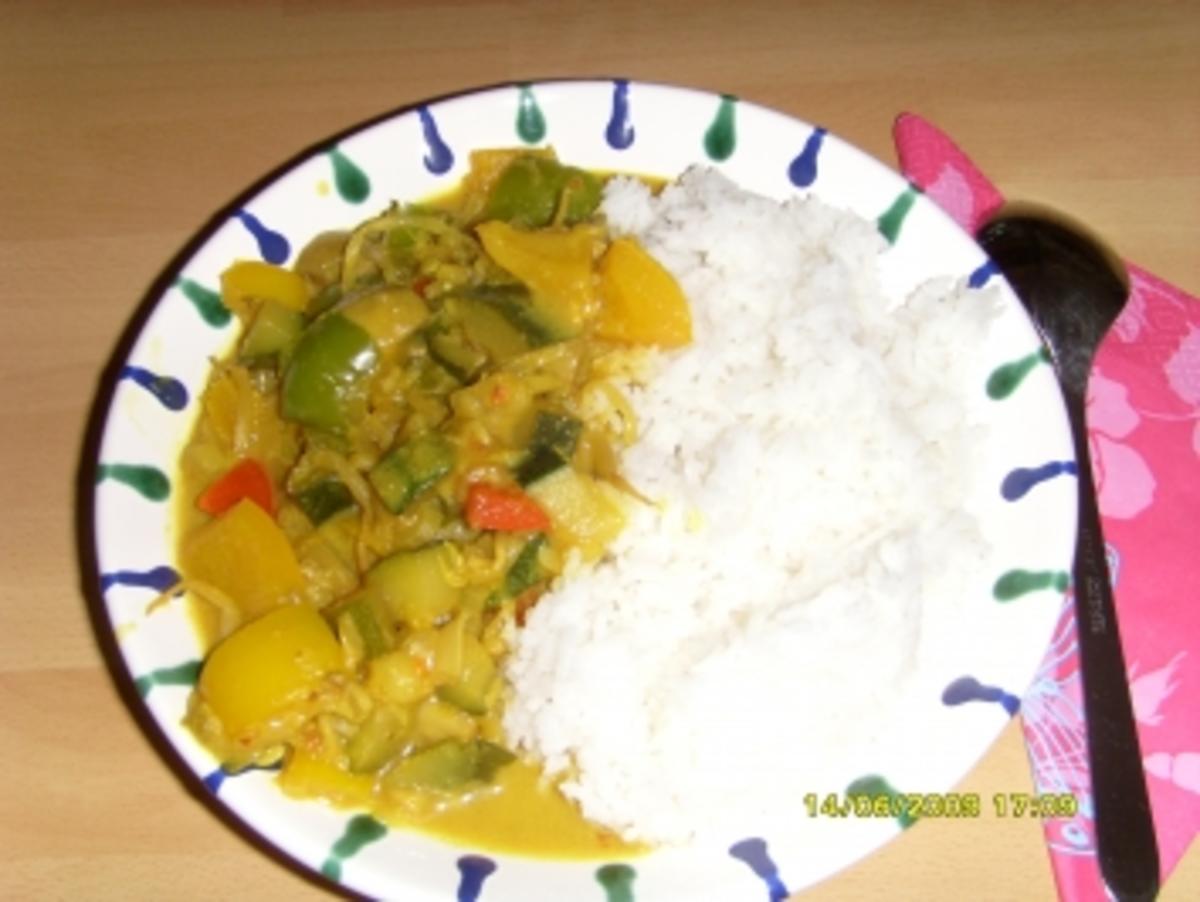 Gemüse - Curry aus dem Wok - Rezept
