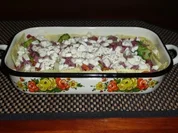 Ravioli-Auflauf mit würziger Salami - Rezept