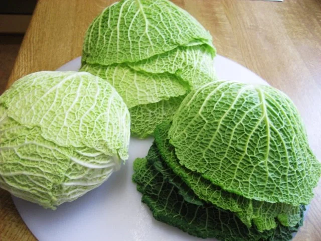 Wirsing-Päckchen  in  Specksoße - Rezept - Bild Nr. 2