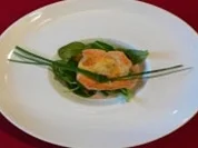 Rezept: Porree-Lachspastetchen auf Salat mit warmem Kartoffeldressing Bild Nr. 16 Porree-Lachspastetchen auf Salat mit warmem Kartoffeldressing - Rezept - Bild Nr. 16