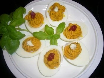 Fingerfood --- gefüllte Eier - Rezept