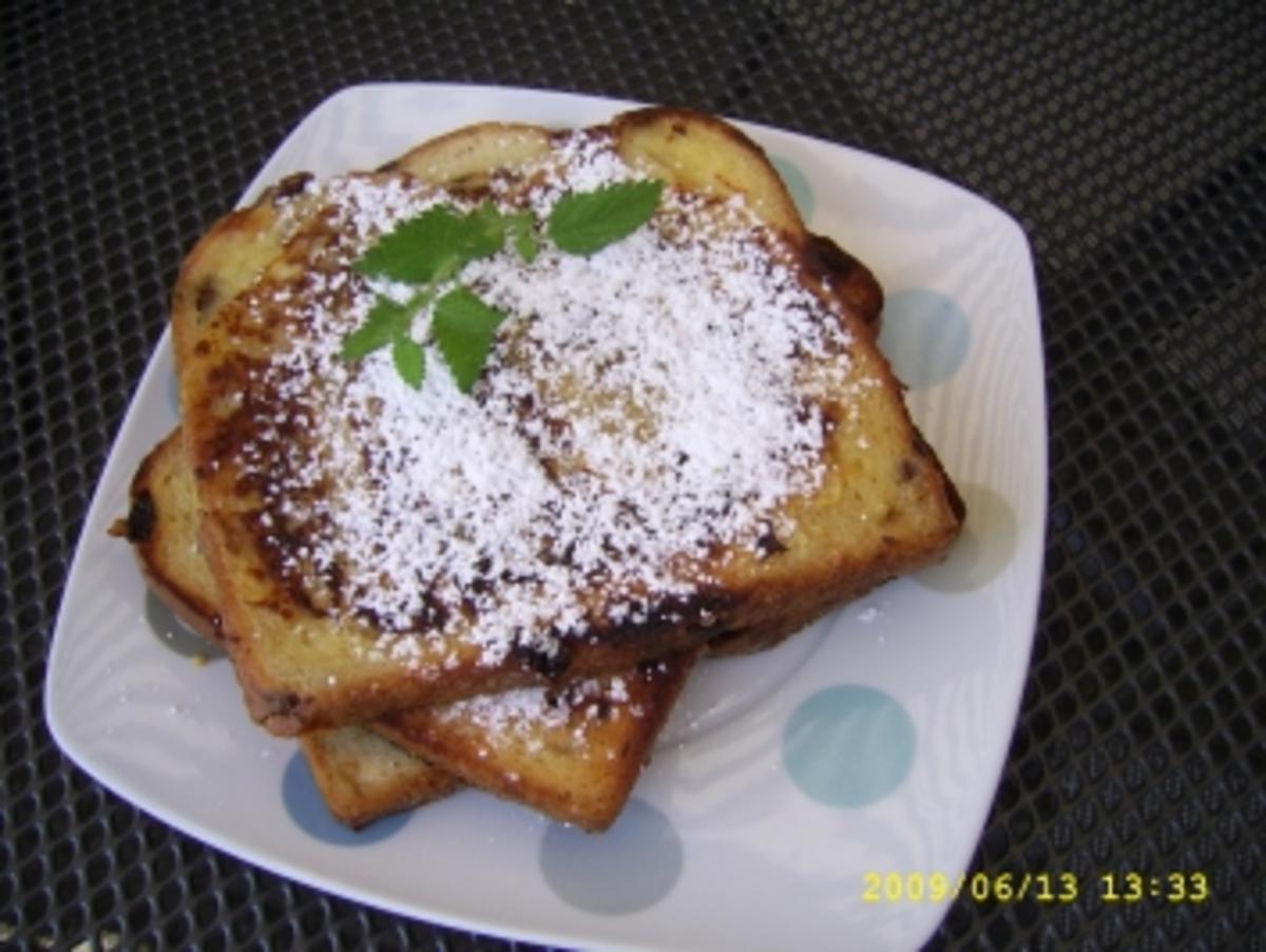 Bilder für Armer Ritter von Butter - Rosinen - Stuten - Rezept