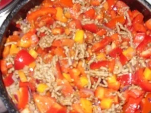 Rezept: Spaghetti mit Gemüse-Hackfleisch-Soße Bild Nr. 5 Spaghetti mit Gemüse-Hackfleisch-Soße - Rezept - Bild Nr. 5