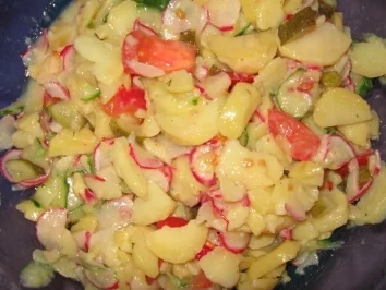 kalorienarmer Kartoffelsalat - Rezept