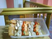 Lachs - Scampi - Spieße - Rezept