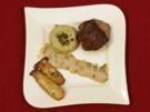 Rinderfilet an getrüffeltem Yamswurzel-Püree auf Whisky-Pfefferrahmsoße (Mola Adebisi) - Rezept