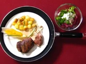 Bierkutscherpfanne mit Feldsalat - Rezept