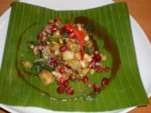 Bhel Puri indischer Snack an Minz- und Tamarindensoße - Rezept