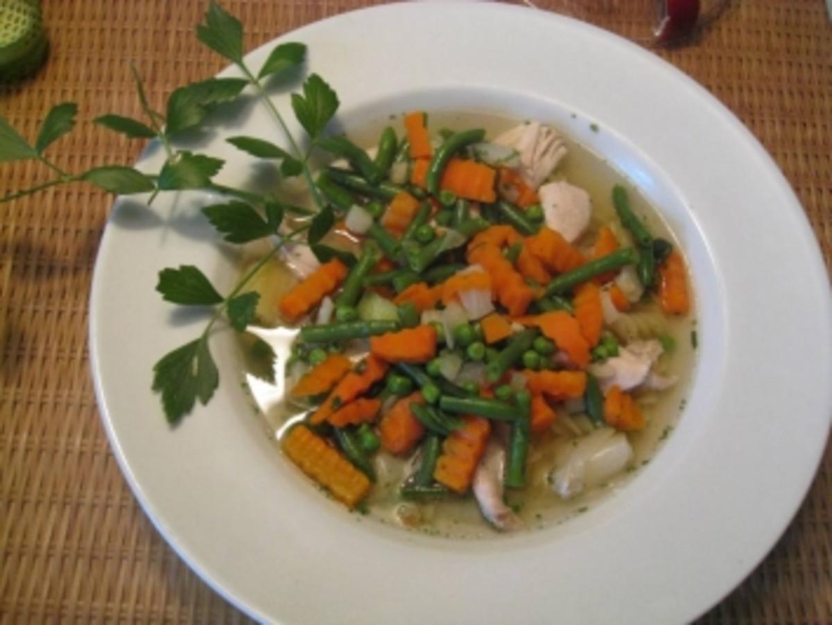 Einfache  Geflügelsuppe - Eintopf - Rezept - Bild Nr. 6