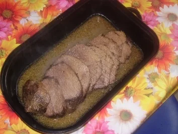 Rezept: Rindslende mit Rotkraut und Klößen Bild Nr. 5 Rindslende mit Rotkraut und Klößen - Rezept - Bild Nr. 5