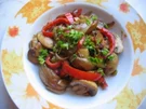 Rezept: Gebratene Champignons mit Paprika Gebratene Champignons mit Paprika - Rezept