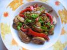 Gebratene Champignons mit Paprika - Rezept