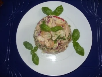 Einfacher Wurstsalat schön angerichtet - Rezept - Bild Nr. 2