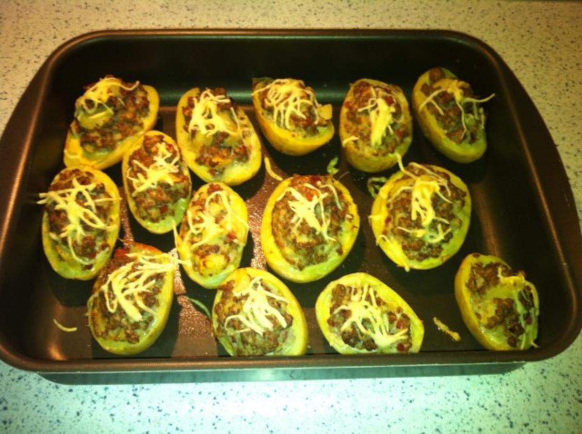 Ofenkartoffeln mit Hackfleisch gefüllt - Rezept - Bild Nr. 4