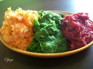 Buntes Kartoffelpüree - Rezept